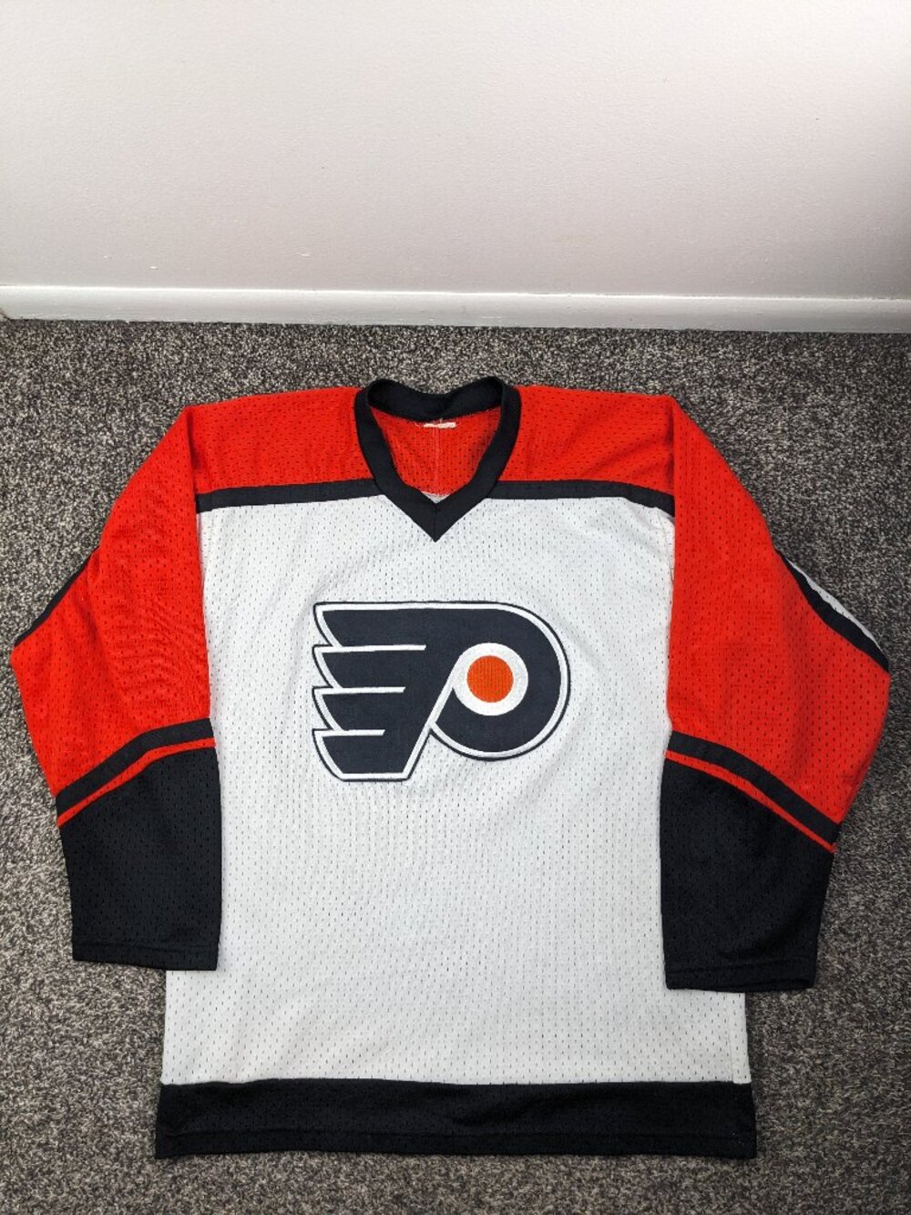Vintage 90s Philadelphia Flyers Jersey CCM White Mens Medium USA Made
